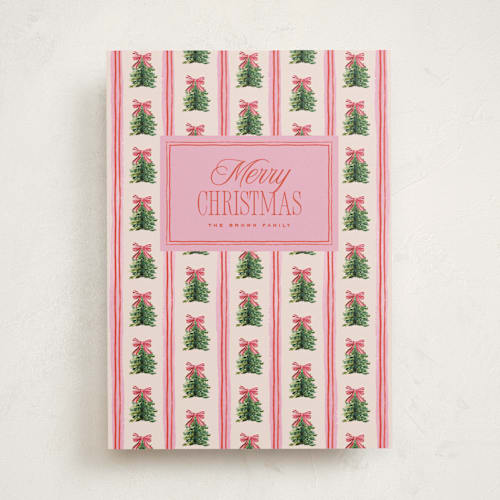 This is a strawberry non photo holiday cards with standard by Claudia Orengo called preppy memories printing on signature in standard