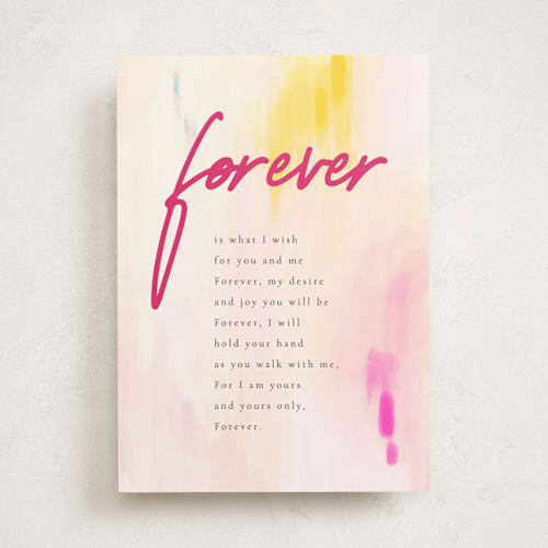 This is a carnation anniversary cards with standard by letterfix called forever printing on signature in greeting cards