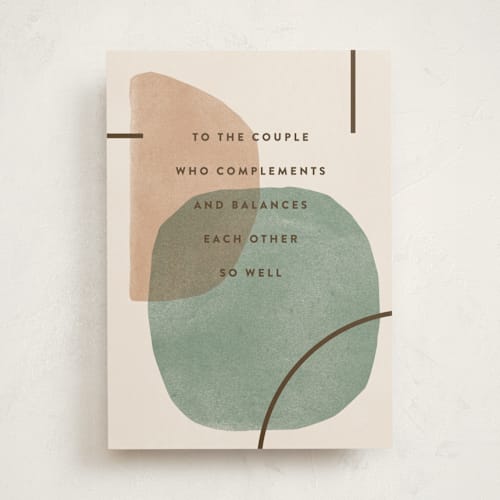 This is a cream anniversary cards with standard by Robert and Stella called complementary couple printing on signature in greeting cards