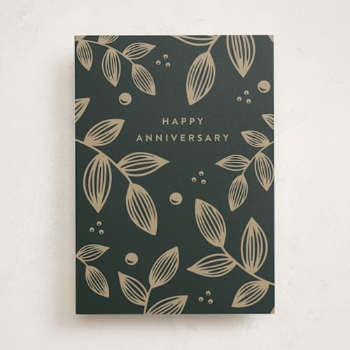 This is a evergreen anniversary cards with standard by Roopali called evergrowing love printing on signature in greeting cards