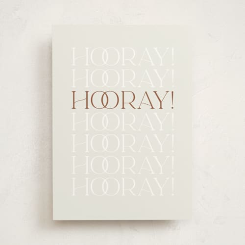 This is a mist anniversary cards with standard by Gina Grittner called hooray! printing on signature in greeting cards