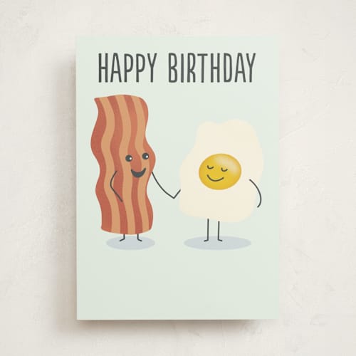 This is a bluebell birthday cards with standard by Jana Volfova called egg-cellent friend printing on signature in greeting cards