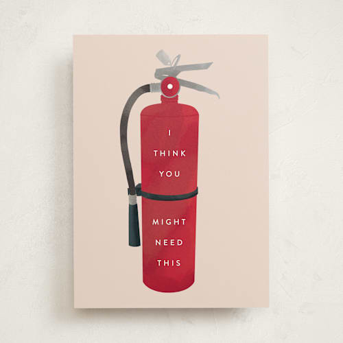 This is a fire birthday cards with standard by Stephanie Biller called so hot printing on signature in greeting cards