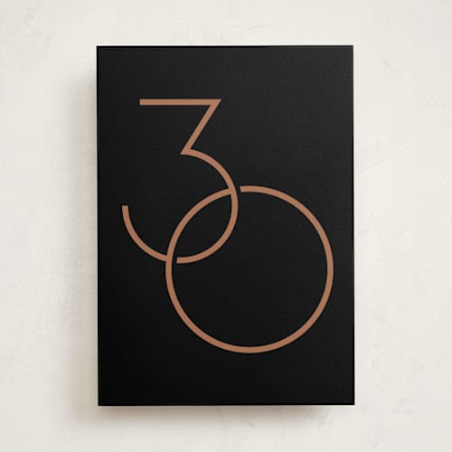 This is a ink birthday cards with standard by GeekInk Design called 30th birthday printing on signature in greeting cards
