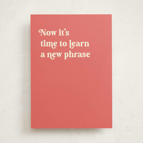 This is a papaya birthday cards with standard by Dawn Pope called turn down the thermostat printing on signature in greeting cards