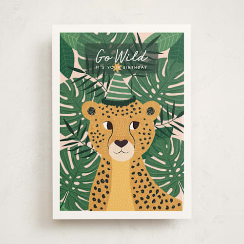 This is a jungle birthday cards with standard by Sabrin Deirani called have a wild birthday printing on signature in greeting cards
