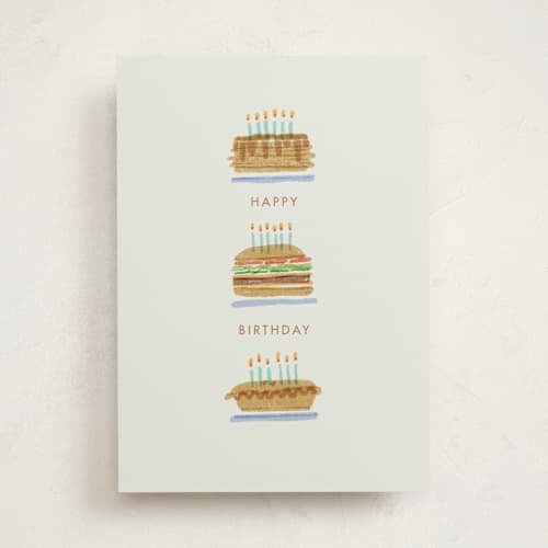 This is a mint birthday cards with standard by Bethan called all the candles printing on signature in greeting cards