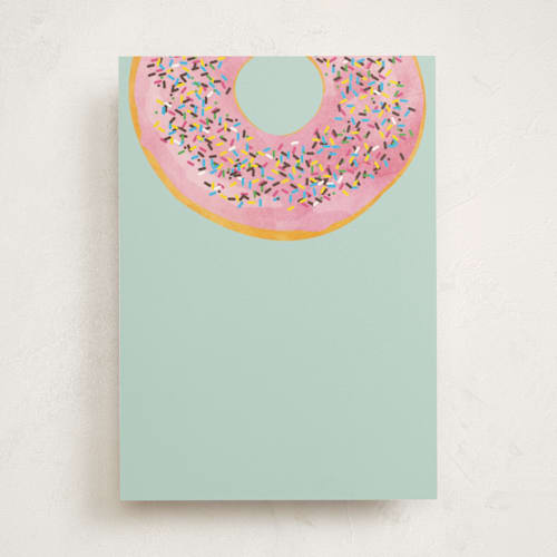 This is a neptune greeting cards with standard by Kerry Doyle called everyone loves donuts printing on signature in greeting cards