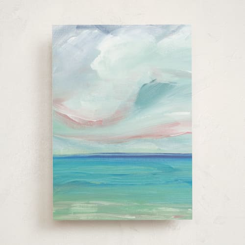 This is a oceanic greeting cards with standard by Lindsay Megahed called sea escape printing on signature in greeting cards