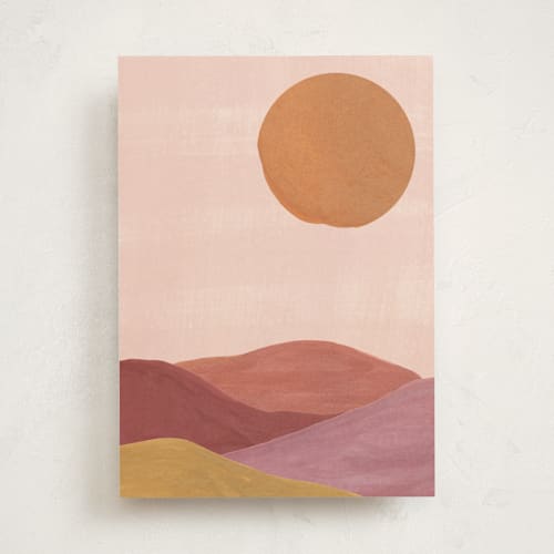 This is a apricot greeting cards with standard by Annie Shapiro called sand mountains printing on signature in greeting cards