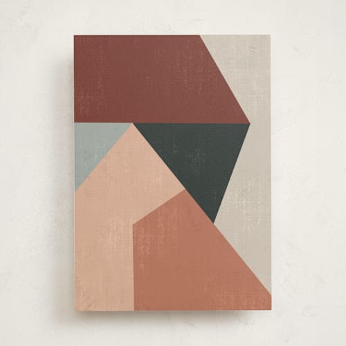 This is a clay greeting cards with standard by Angel Walker called geo abstract printing on signature in greeting cards