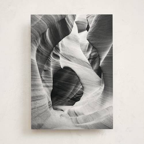 This is a onyx greeting cards with standard by Kamala Nahas called canyon printing on signature in greeting cards