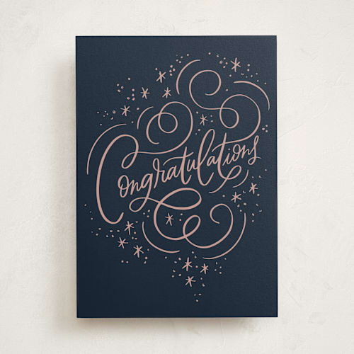 This is a ink congratulations cards with standard by Alethea and Ruth called congratulation sparkle printing on signature in greeting cards