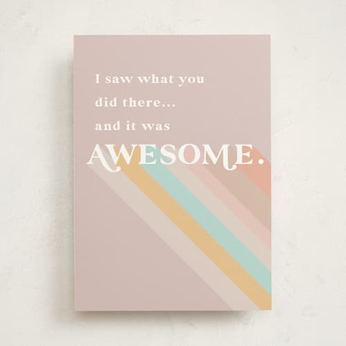 This is a cupcake congratulations cards with standard by Lori Wemple called i saw what you did there printing on signature in greeting cards