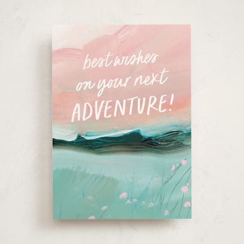 This is a rose congratulations cards with standard by Lindsay Megahed called adventure land printing on signature in greeting cards