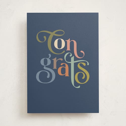 This is a royal congratulations cards with standard by Jennifer Wick called harmony printing on signature in greeting cards