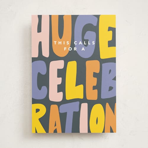 This is a deep sea congratulations cards with standard by Creo Study called huge celebration printing on signature in greeting cards