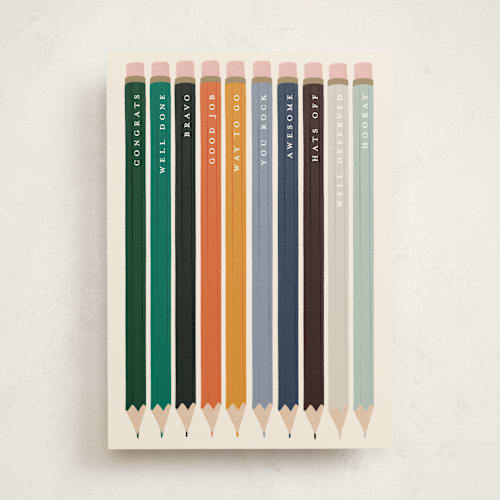 This is a wood congratulations cards with standard by Gwen Bedat called sharp printing on signature in greeting cards