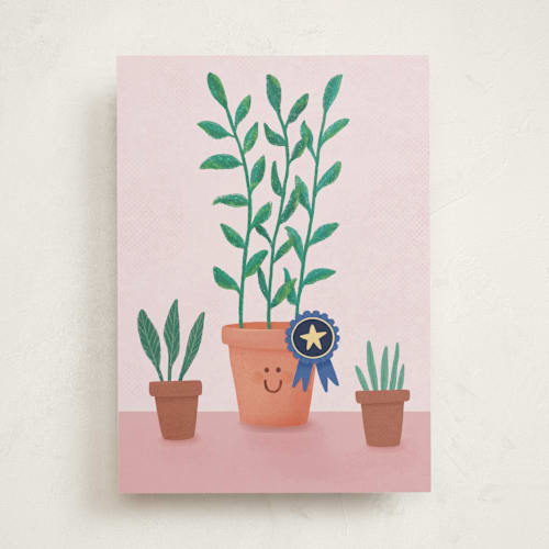 This is a carnation congratulations cards with standard by Dawn Pope called delightful growth printing on signature in greeting cards