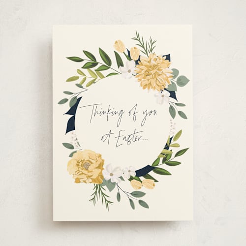 This is a sunny greeting cards with standard by Susan Moyal called easter thoughts printing on signature in greeting cards