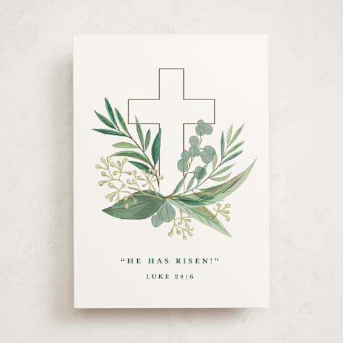 This is a snow greeting cards with standard by Jessie Steury called heaven & earth printing on signature in greeting cards