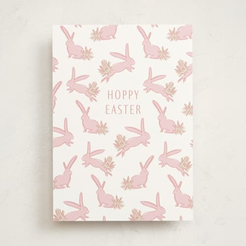 This is a peony greeting cards with standard by Julie Murray called some bunny printing on signature in greeting cards