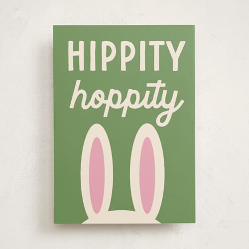 This is a evergreen greeting cards with standard by Morgan Kendall called rabbit ears printing on signature in greeting cards