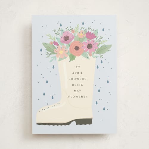 This is a sky greeting cards with standard by Itsy Belle Studio called april showers printing on signature in greeting cards