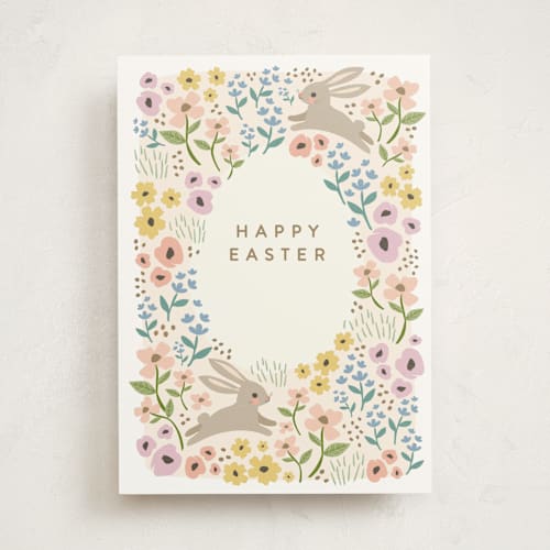 This is a garden greeting cards with standard by Karidy Walker called spring garden printing on signature in greeting cards