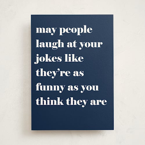 This is a navy fathers day cards with standard by Jaclyn Rae called courtesy laugh printing on signature in greeting cards