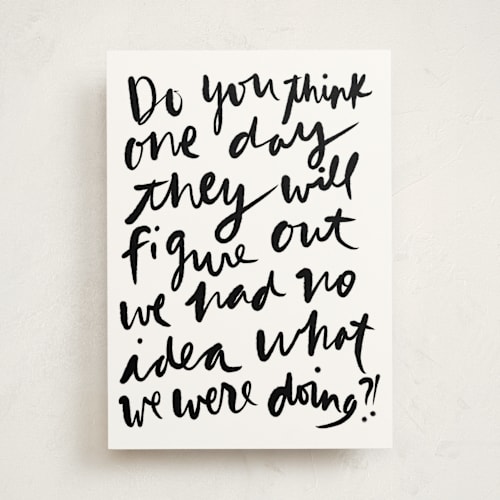 This is a ink fathers day cards with standard by Inkblot Design called crazy thing called parenting printing on signature in greeting cards