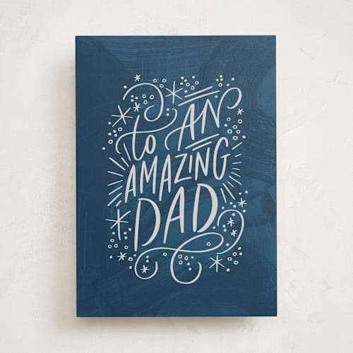 This is a navy fathers day cards with standard by Alethea and Ruth called to an amazing dad printing on signature in greeting cards