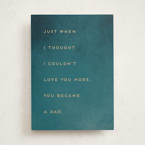 This is a ocean fathers day cards with standard by Snow and Ivy called love you more printing on signature in greeting cards