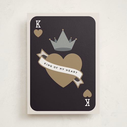 This is a ink fathers day cards with standard by Maria Alou called king of my heart printing on signature in greeting cards
