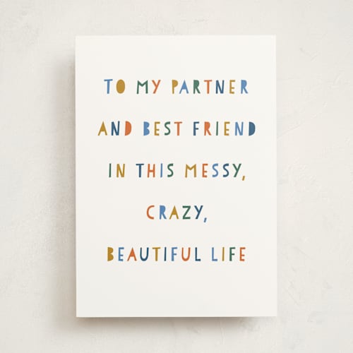This is a cream fathers day cards with standard by Jennifer A. Smith called this beautiful life printing on signature in greeting cards