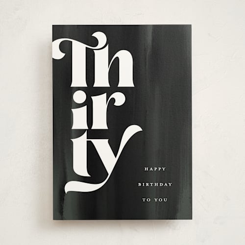 This is a ink birthday cards for him with standard by GeekInk Design called celebrate thirty printing on signature in greeting cards