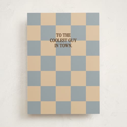 This is a ocean birthday cards for him with standard by Helena Vitto called coolest guy printing on signature in greeting cards