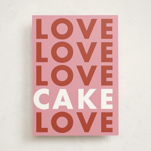 This is a rose birthday cards for her with standard by Maja Cunningham called love cake printing on signature in greeting cards