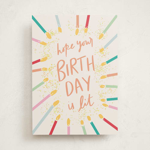 This is a brights birthday cards for her with standard by Creo Study called dazzling birthday printing on signature in greeting cards