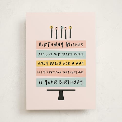 This is a poppy birthday cards for her with standard by Zani van Zyl called birthday every day printing on signature in greeting cards