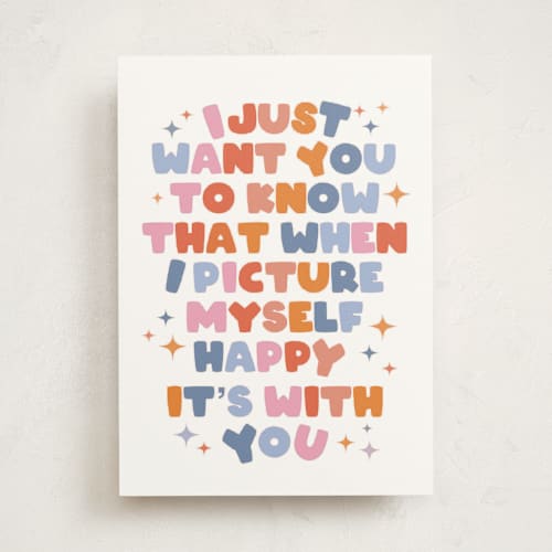 This is a rainbow birthday cards for her with standard by Emanuela Carratoni called rainbow quote printing on signature in greeting cards