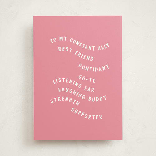 This is a cupcake birthday cards for her with standard by Baumbirdy called sister birthday printing on signature in greeting cards