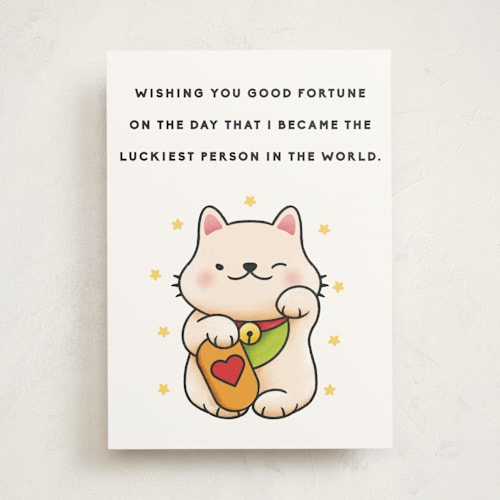 This is a honey birthday cards for her with standard by Kristen Marie called lucky mom printing on signature in greeting cards