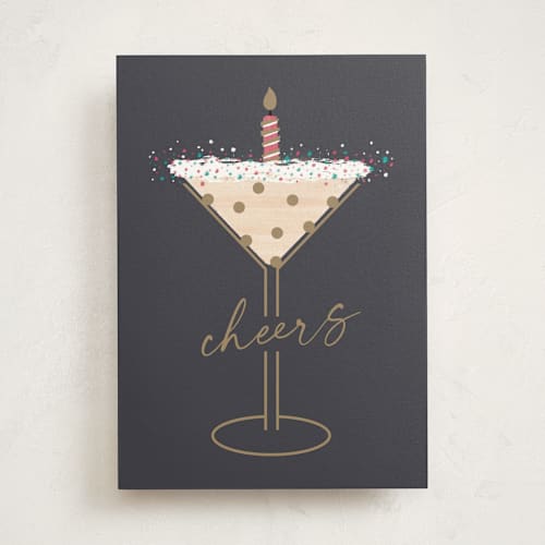 This is a ink birthday cards for her with standard by Paula Pecevich called tini bit older printing on signature in greeting cards
