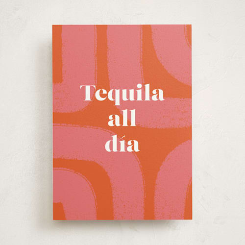 This is a carrot birthday cards for her with standard by Shari Margolin called tequila all día printing on signature in greeting cards