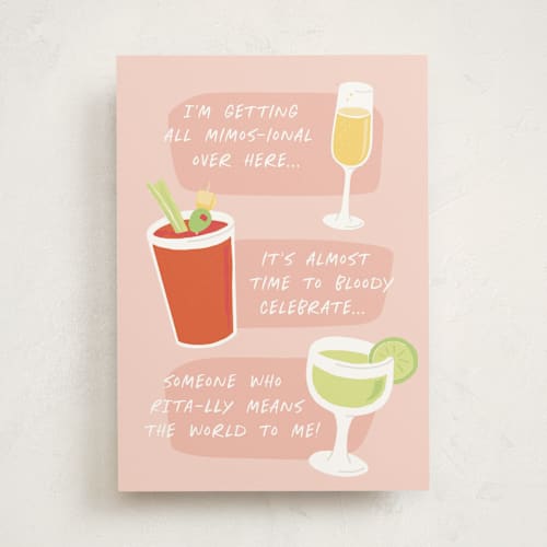 This is a rose birthday cards for her with standard by Julee London called happy hour printing on signature in greeting cards