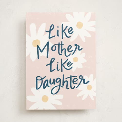 This is a blush birthday cards for her with standard by Pixel and Hank called like mother printing on signature in greeting cards