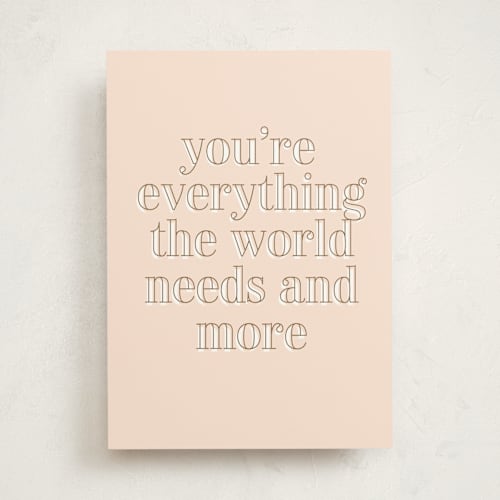 This is a bubblegum birthday cards for her with standard by Baumbirdy called everything printing on signature in greeting cards