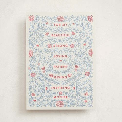 This is a rose birthday cards for her with standard by Menci Zaga called for my mother printing on signature in greeting cards