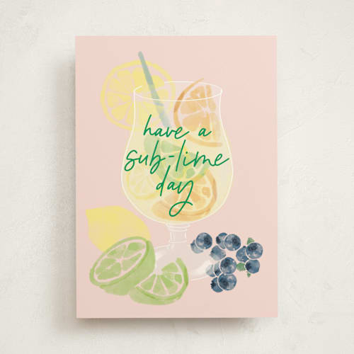 This is a blush birthday cards for her with standard by Tamara Hilje called sublime printing on signature in greeting cards